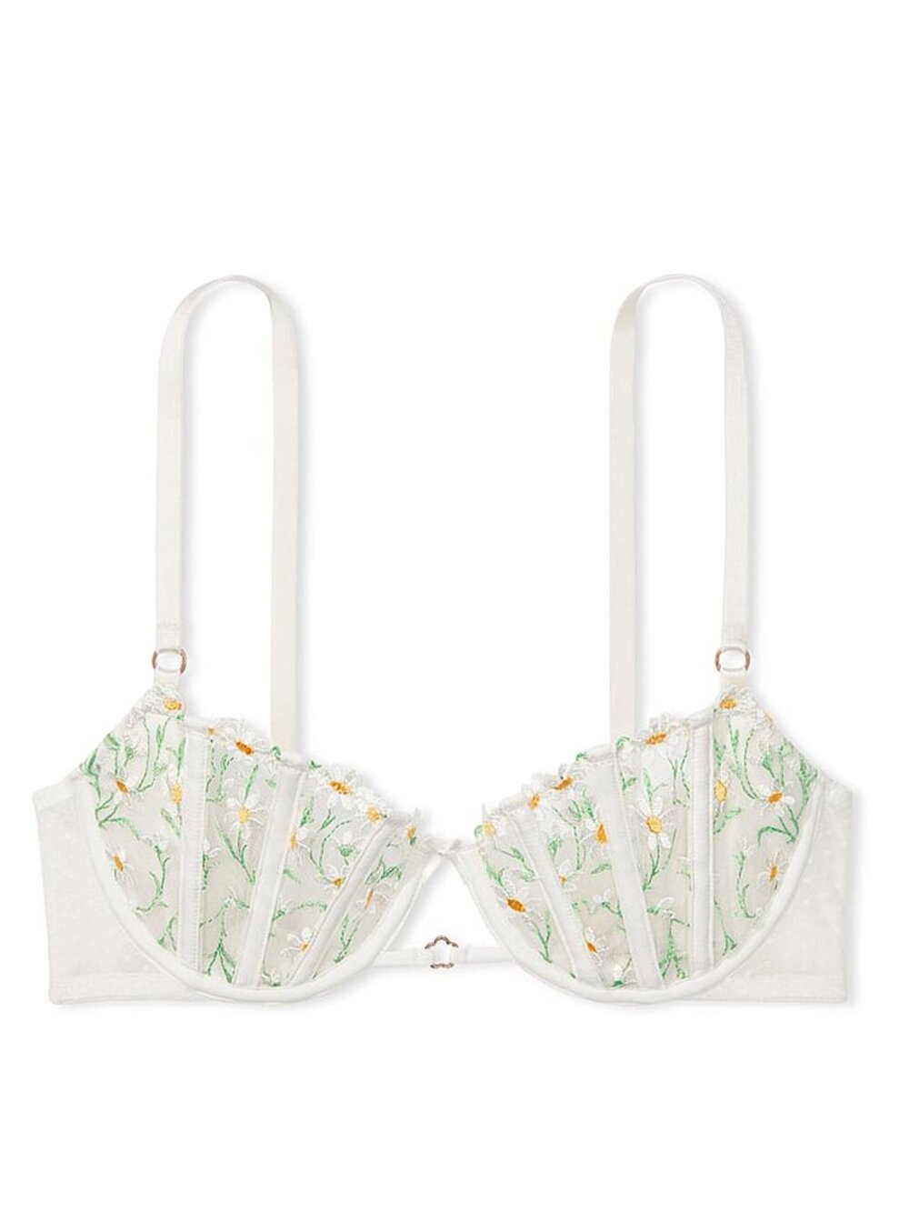 New! Victoria’s Secret Wicked Unlined Daisy Balconette Bra 32DD 34933